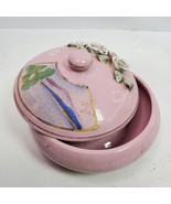 Vintage 1960 Wales Cloisonne Pale Pink Trinket Box 3x5 Inch - $468.94 MXN