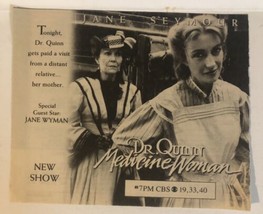 Dr Quinn Medicine Woman Tv Print Ad Jane Seymour Jane Wyman TPA4 - £4.65 GBP