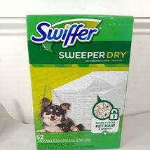 NEW Swiffer Sweeper Dry PET Sweeping Cloths Refills 52 count hair &amp; dander - $17.00