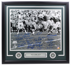 1969 New York Jets 24 Signé Encadré 16x20 Super Bol III Photo Fanatiques Steiner - £1,017.86 GBP