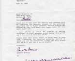 Annette Strauss Mayor City of Dallas Texas Signed Letter 1986 - £22.16 GBP