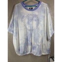 Nike Women&#39;s Crop Top Sportswear Icon Clash Mesh Shirt Lavender Size Plu... - $464.68 MXN