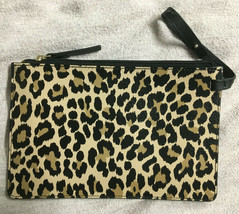 NEW Kate Spade Mya Leopard Leather Zip Pouch Wallet Cheetah Leopardo WKRU5504 - £14.72 GBP