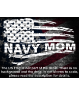 Navy Mom In In Distressed US Flag Vinyl Decal US Seller US Made - €5,87 EUR+