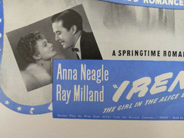 Life Magazine Print Ad April 1940 Movie Irene Anna Neagle Ray Milland  - $11.88