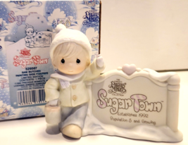 Precious Moments Sugar Town Painting Sign Figure 529567 Limited Edition 1992 - $11.99