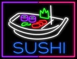 New Sushi Boat Japanese Food Open Beer Logo Neon Sign 32&quot; - £267.13 GBP
