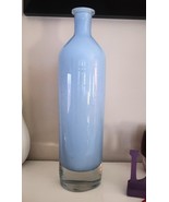 Periwinkle Baby Blue Art Glass Vase Handcrafted And Mouth Blown in Poland - $24.74