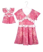 $50 Lilli Lovebird Tie-Dye Naomi Short-Sleeve Dress &amp; Doll Dress Size 14... - $9.28