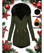 01- pc Women Zip Up Front Long Sleeve Hoodie With Pockets And Furry Coll... - $65.82+