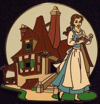 Disney Beauty &amp; the Beast Princess Belle Reading at Maurices Cottage pin - £29.45 GBP