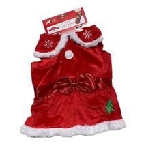 Holiday Time Pet Apparel Christmas Dress Small Dog Costume Red - £3.76 GBP