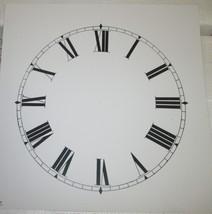 CLOCK DIAL NEW   CLOCK PARTS 19 INCH ROMAN  WHITE COLOR DIAL - $239.42 MXN