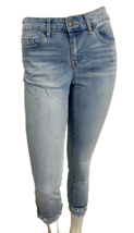 Jessica Simpson Forever Rolled Ankle Jeans with Pearls At Hem Size 28 - £14.94 GBP