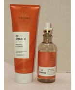 Bath & Body Works Aroma Therapy Body Cream & Mist Set Orange Ginger Re-Charge - $29.69