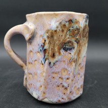 Vintage Phil Mayhew Swirl Textured Pottery Mug Glazed Twist Coffee Mug 4&quot; - $24.74