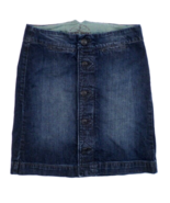 Lucky Brand Sailor Sallie Womens Denim Skirt 4/27 (30&quot; waist measured) 5... - $22.77