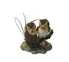 PAIR OF OWLS IN GRASS COLLECTIBLE ORNAMENT - $5.75