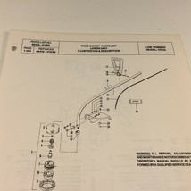 1985 Weed Eater Model XR-20 Line Trimmer Parts List 66419 - $14.99