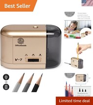 Gold Electric Pencil Sharpener - Battery &amp; Cord Powered, Portable Design - $44.50