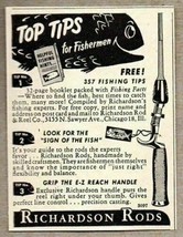 1950 Print Ad Richardson Fishing Rods E-Z Reach Handle Chicago,IL - $8.36