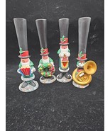LOT OF 4 J. ADAMS NORTH POLE CAROLING SOCIETY 8&quot; CAROLERS Tuba Accordian... - $350.78 MXN