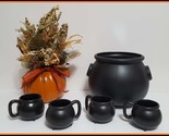 NEW RARE Williams Sonoma Stoneware Cauldron Serving Bowl and 4 Cauldron ... - $279.99