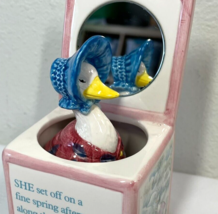 Vintage 90s Beatrix Potter Jemima Puddle Duck Music Box with Mirror by Schmid - $24.99