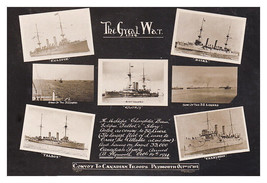 rp05770 - Royal Navy Warships - Canadian Convoy 1914 - print 6x4 - $2.80