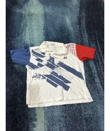 VTG YONEX Tennis Badminton Polo Shirt Small White  Casual cotton blend 2002 - $27.16 CAD