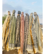 Beach Wrap Pareo, Hand Block Printed Cotton Sarong, Long Scarf, Large Sa... - €12,30 EUR+