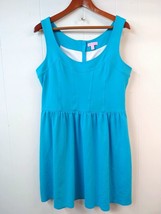 Lilly Pulitzer WM XL Aqua Blue Sleeveless Short Sun Dress or Tunic Round... - £37.14 GBP