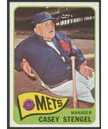 1965 Topps Card 187 Casey Stengel New York Mets Unenhanced 800 DPI Scan ... - £6.38 GBP