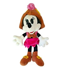 Disney Plush Minnie Mouse Pink Pirates of the Caribbean 13 in Stuffed An... - $26.45