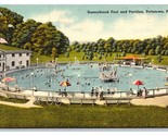Sunnybrook Piscina E Pavilion Pottstown Pennsylvania Pa Lino Cartolina N20 - £4.50 GBP
