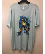 Next Level Men&#39;s XL Graphic T-Shirt Beagle or Hound Dog, Light Blue - £7.10 GBP