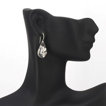 Retired Silpada Sterling INSTANT CLASSIC Textured Teardrop Dangle Earrings W2834 - £27.42 GBP