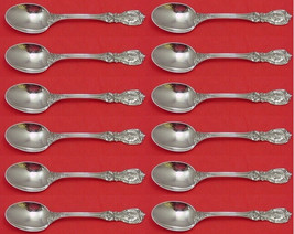 Francis I by Reed &amp; Barton Script Sterling Silver Place Soup Spoon 6 3/4&quot; Set 12 - £994.03 GBP