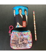 One Direction 1D Liam Group 16oz Reuseable Hard Plastic Cup, Coin Bag An... - $40.43 CAD