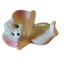 Vintage Mouse Figurine Anthropomorphic 5&quot; Ceramic Glazed Porcelain Kitschy MCM - £12.47 GBP