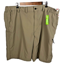 Wrangler Cargo Shorts Size 46 Outdoor Performance Zip Tan Brown Mens NEW... - $39.62