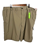 Wrangler Cargo Shorts Size 46 Outdoor Performance Zip Tan Brown Mens NEW... - $54.18 CAD