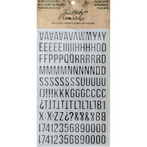Advantus - Tim Holtz - Idea-ology Collection - Metallic Stickers - Alpha... - £13.67 GBP