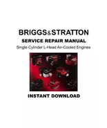 Briggs &amp; Stratton Single Cylinder L-Head Air-Cooled Engines Service Manu... - $332.12 MXN