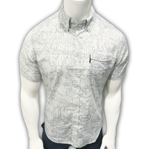Nwt Ecko Unltd. Msrp $54.99 Men&#39;s Gray Button Up Button Front Short Sleeve Shirt - £20.62 GBP