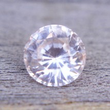 Natural Pale Pink Orange Sapphire | Round Cut | 1.13 Carat | 6.27 mm | Ceylon Sa - £949.99 GBP