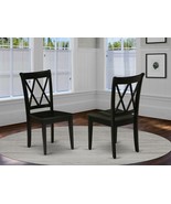 Set Of 2 Clarksville Xx-Back Dinette Kitchen Dining Chairs Wood Seat In ... - £213.58 GBP