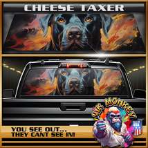 Cheese Taxer Truck Back Window Graphics - Customizable - $58.95+