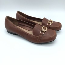 Charter Club Womens Alettee Loafers Flats Slip On Faux Leather Brown 8 - £15.15 GBP