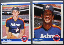1984 Fleer Update Houston Astros Team Set of 2 Baseball Cards - £1.56 GBP